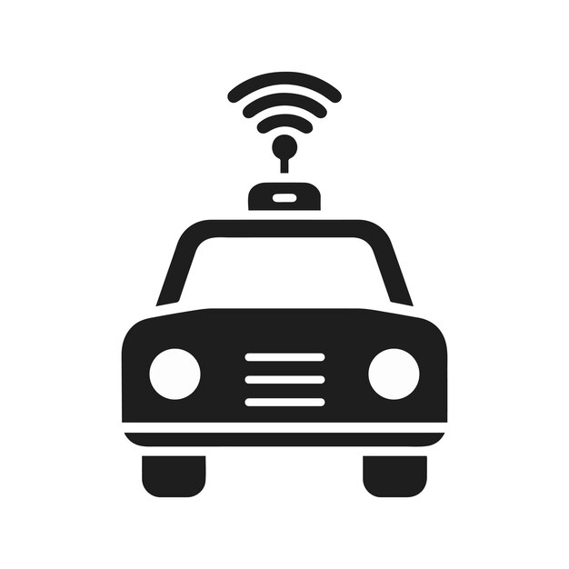 Vector self drive car icon