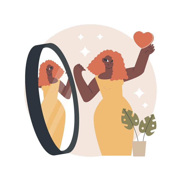 Vector self-image abstract illustration