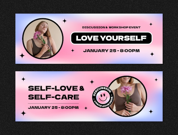 self love banner template