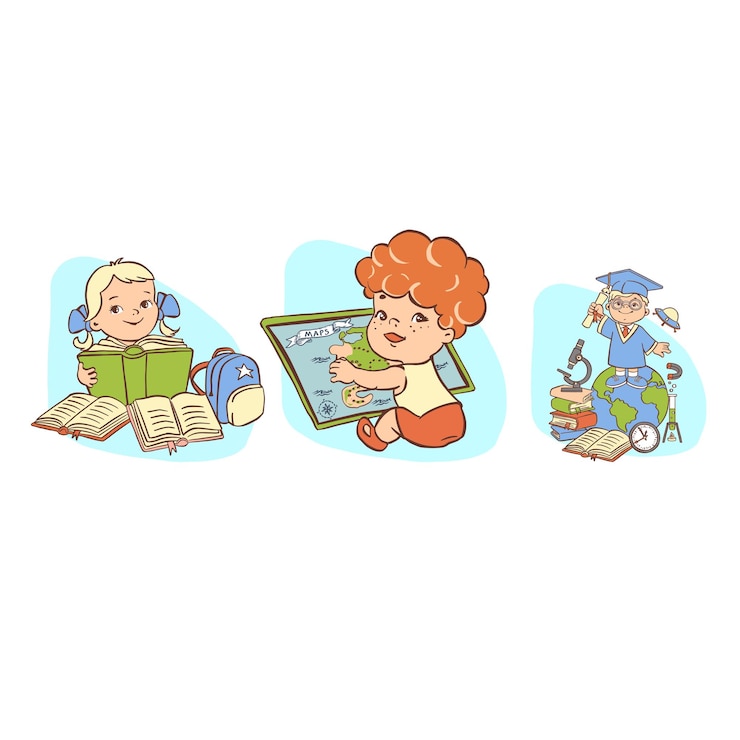 Вектор самоопределение детей успешных детей мультфильм вектор