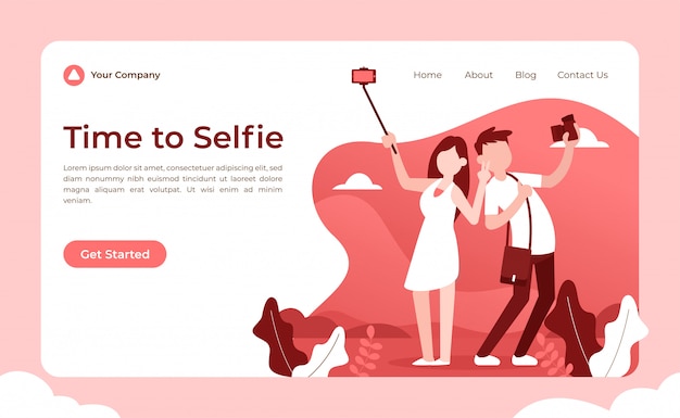 Selfie Landing Page