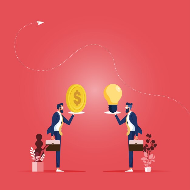 Selling the idea illustration