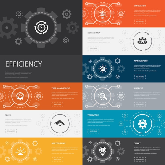 Sem trendy infographic-sjabloonlijnontwerp met zoekmachine digitale marketing inhoudspictogrammen