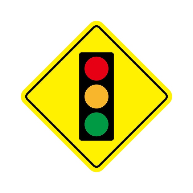 semaphore traffic light sign vector