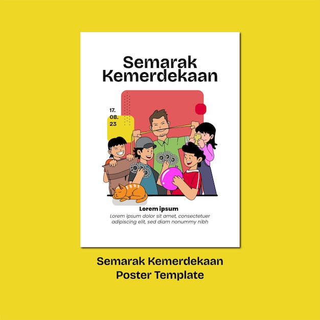 Semarak Kemerdekaan Poster Template