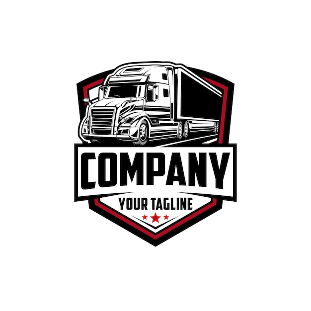 semi truck trailer logo trucking logo