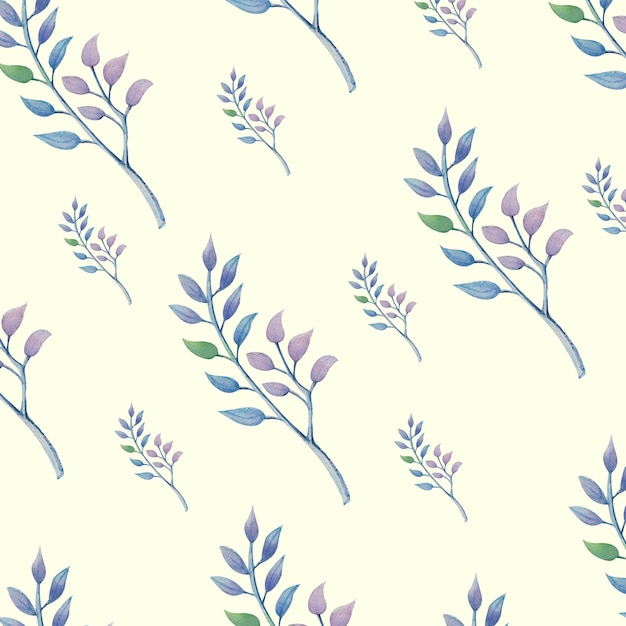 Vector semless pattern design handmade watercolor paintings