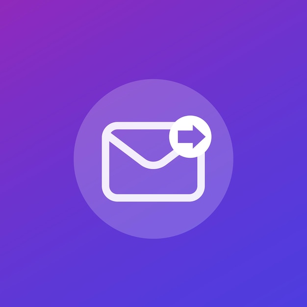 Vector send email icon for web