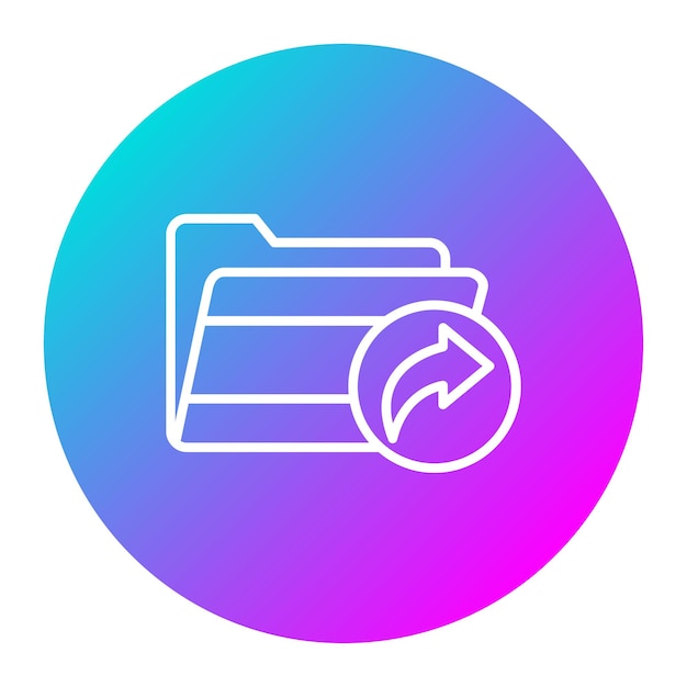 Send Folder Vector Illustration Style