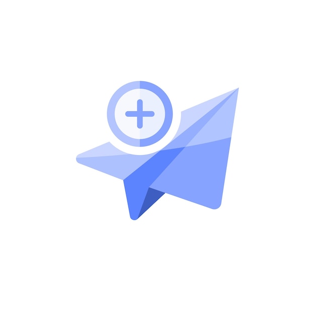 Vector send icon in flat design