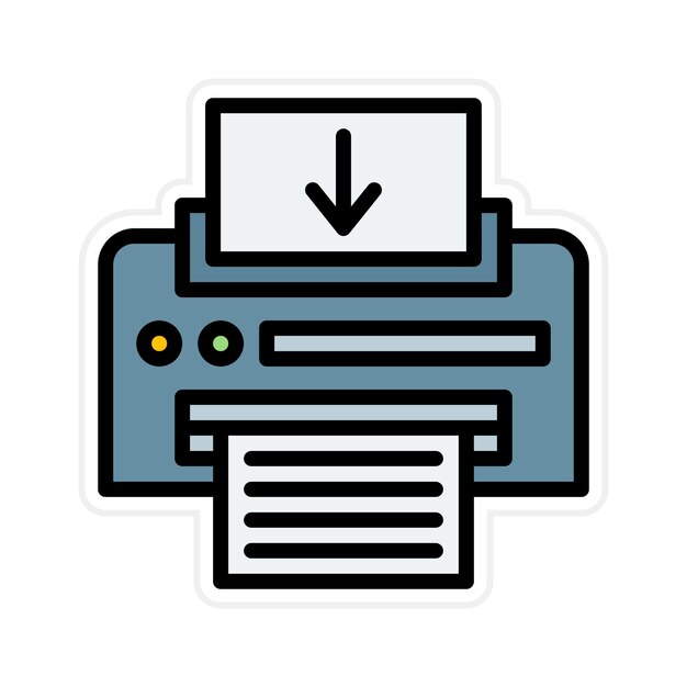 Отправить на принтер иконное векторное изображение Может использоваться для печати