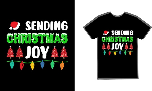 Invio di una maglietta con gioia di natale. magliette e t-shirt christmas joy.