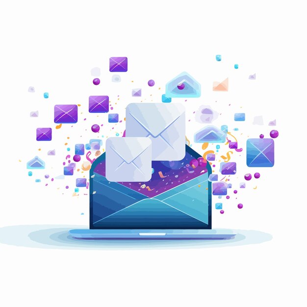 Vector sending_email_vector_illustrated