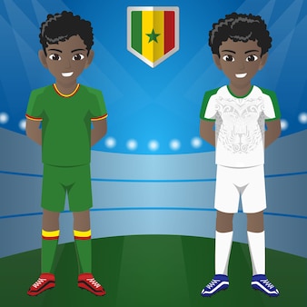 Senegal football eam per torneo internazionale