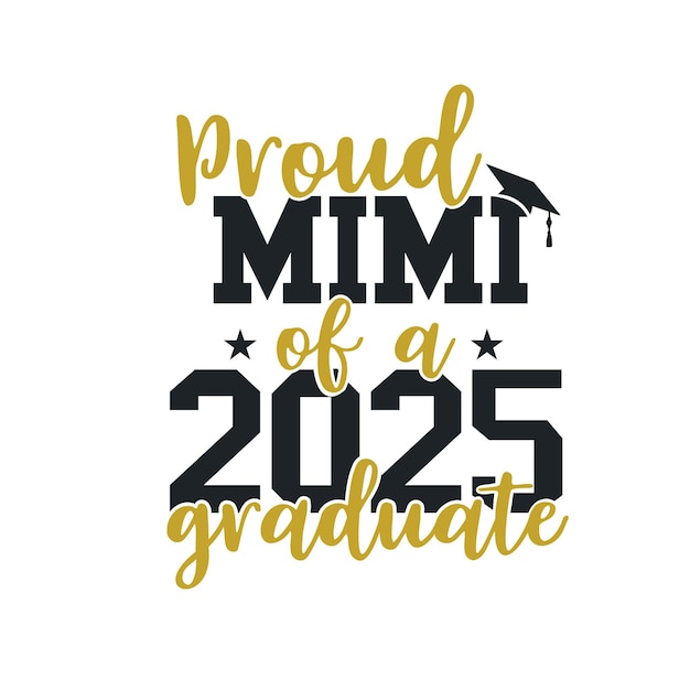 Vector senior class of 2025 svg senior class of 2025 typography vector design