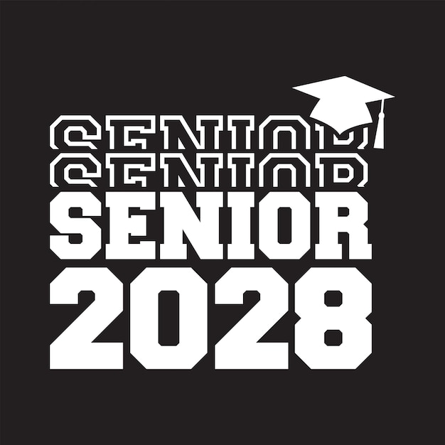 Senior Class Of 2028 Vector, T shirt Design