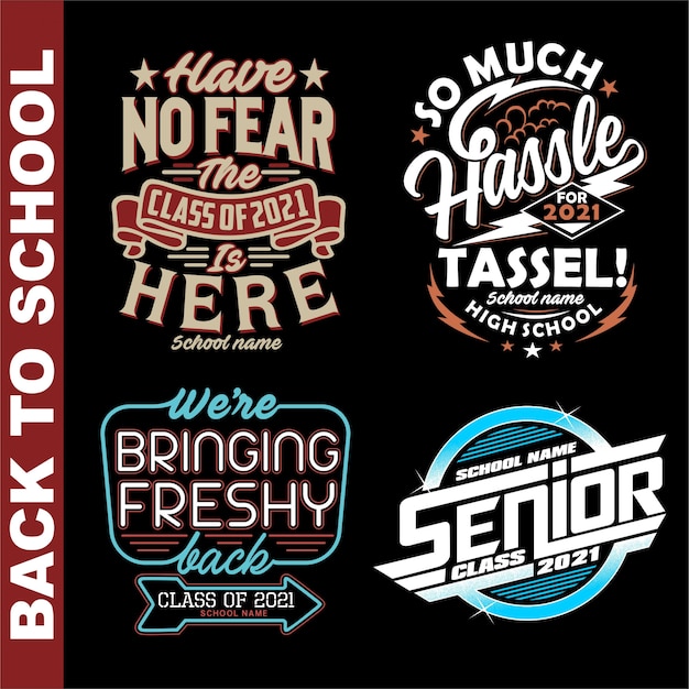 SENIOR CLASS belettering composities