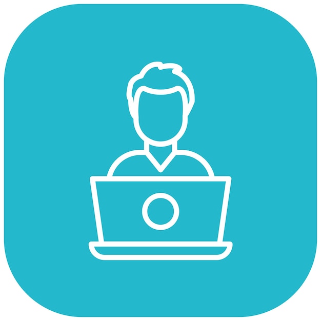 Senior Developer Vector Illustration Style
