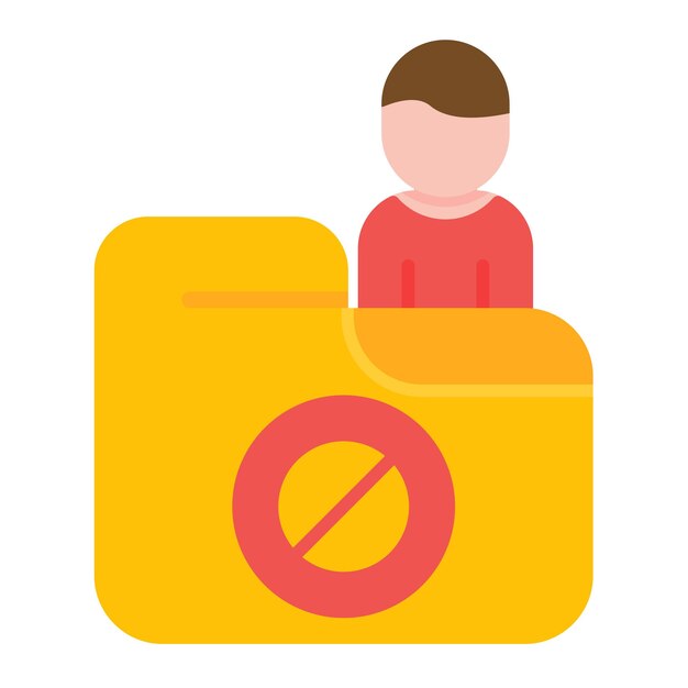 Vector sensitive personal data flat illustration