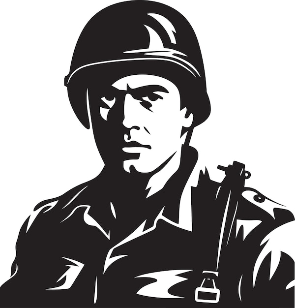 Вектор sentinels vigor представил знаковую эмблему icon soldiers valor illuminated vector logo design