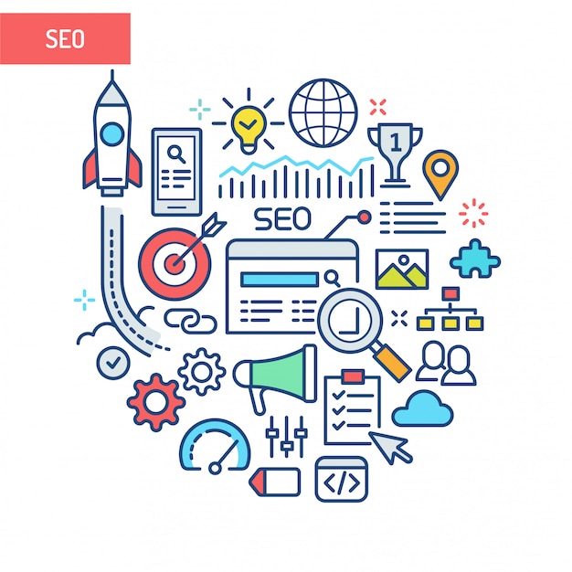 Seo conceptual illustration