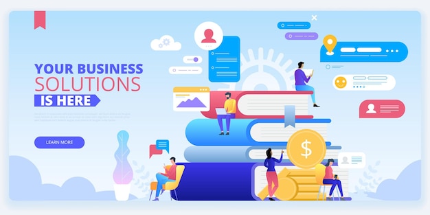 SEO cursussen ebusiness bestemmingspagina sjabloon Bedrijfsontwikkeling onderwijs webbanner concept