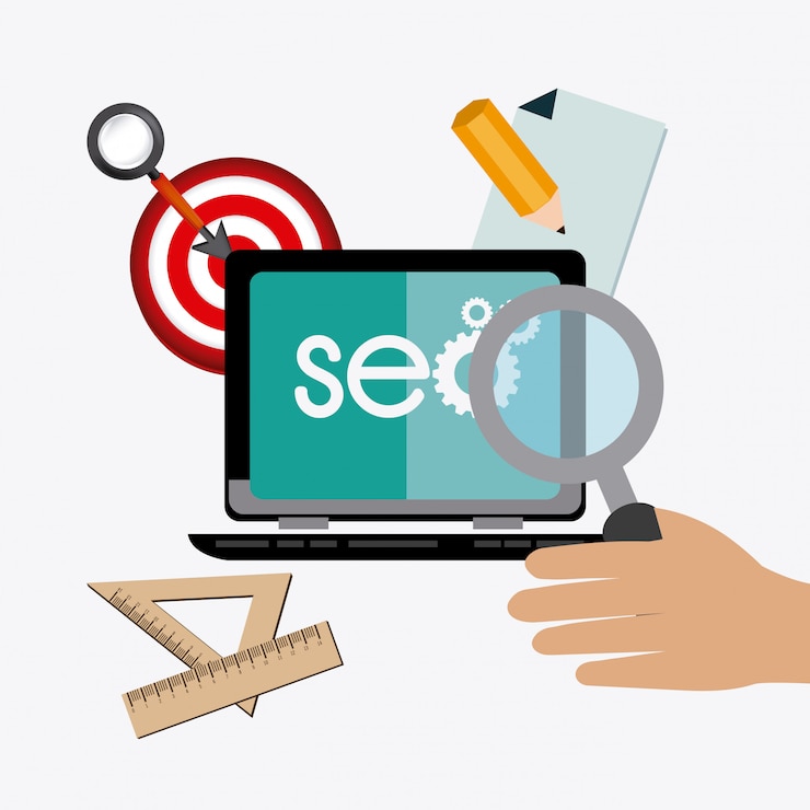 Vector seo design.