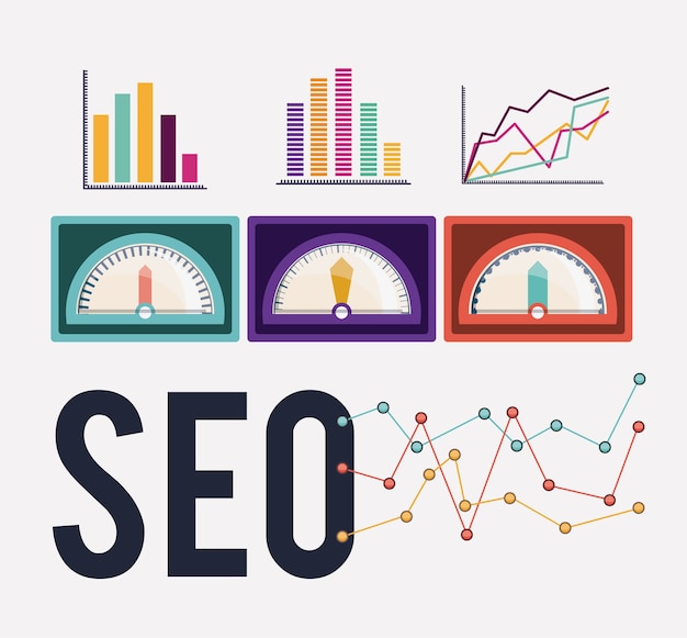 Vector seo digital design