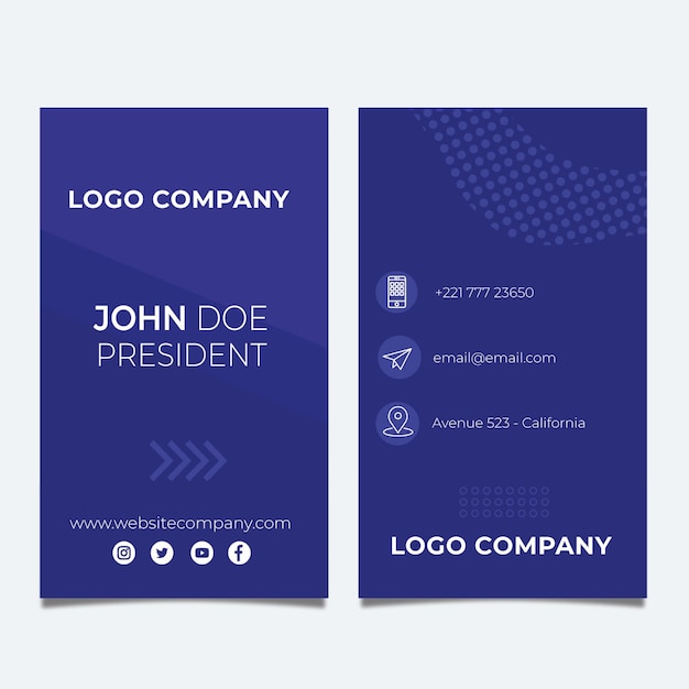 Seo double-sided businesscard v