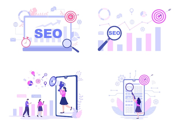 SEO Engine Optimization   Illustration