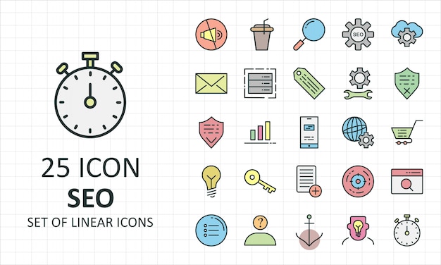 Seo icon set