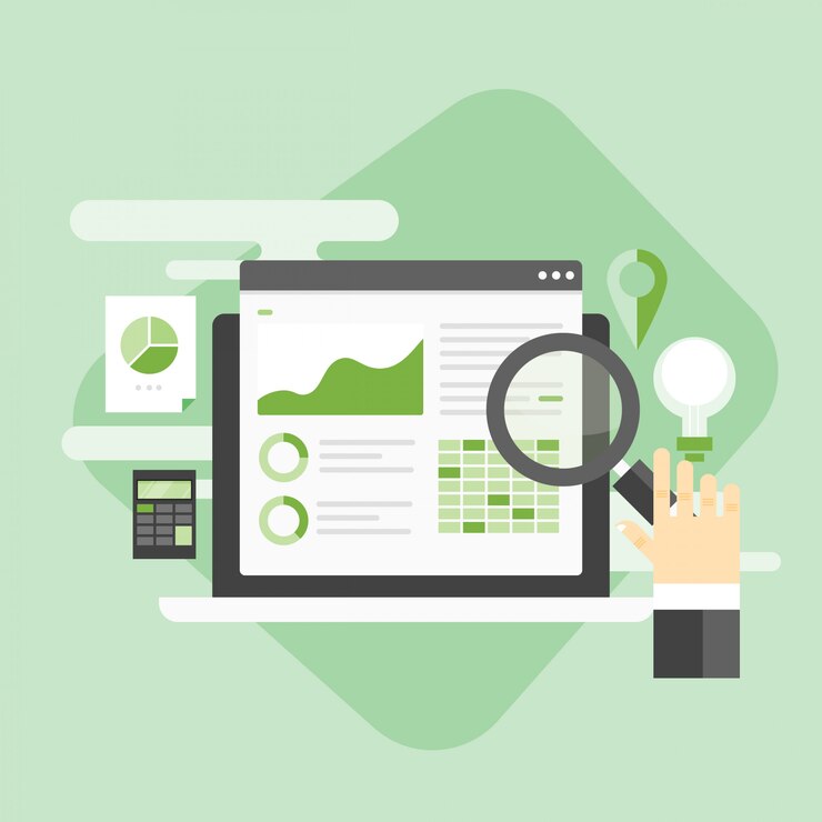 Vector seo marketing background