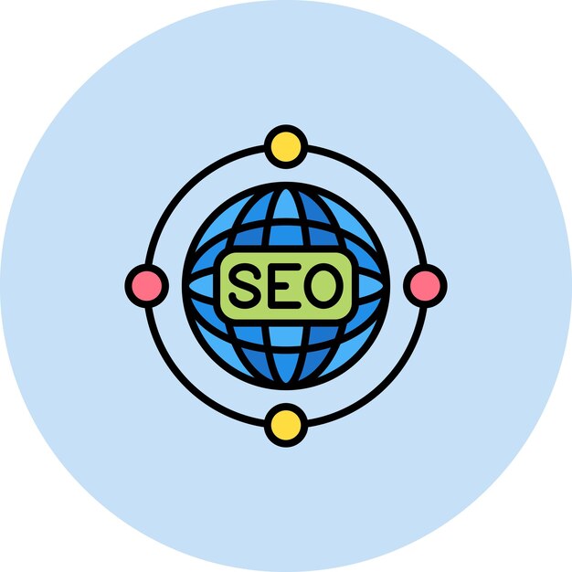 SEO Network Flat Illustration