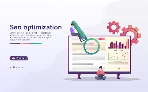 Концепция seo оптимизации. seo маркетинговая компания, seo оптимизация результатов, seo ранжирование.