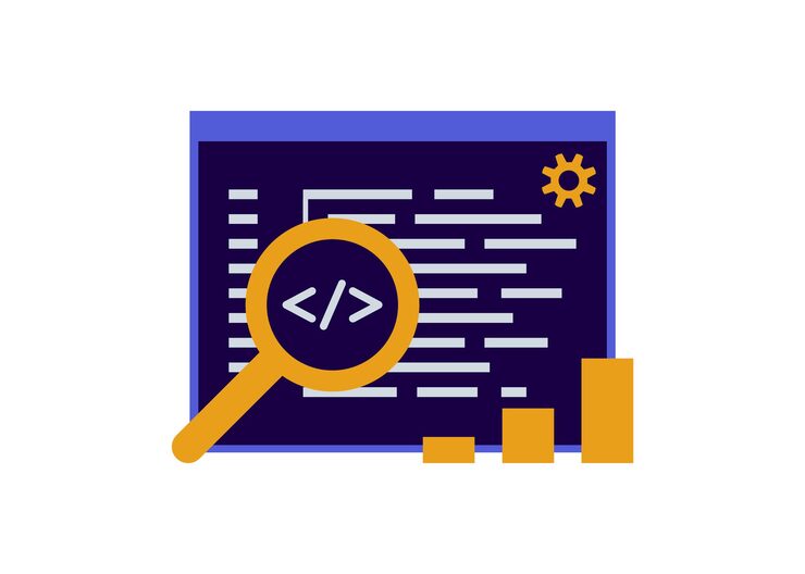 Vector seo optimization meta data script coding programming search engine optimization analytics