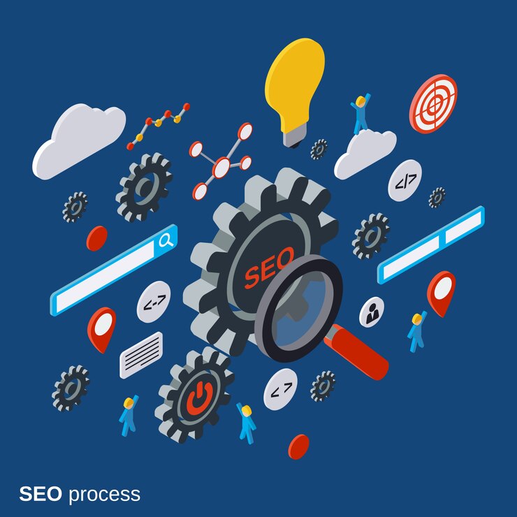 Vector seo optimization vector concept