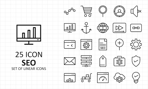 SEO-pictogrammen Sheet Pixel Perfect