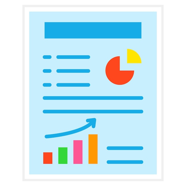 Vector seo report icon