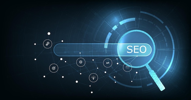 Vector seo search engine optimization concept