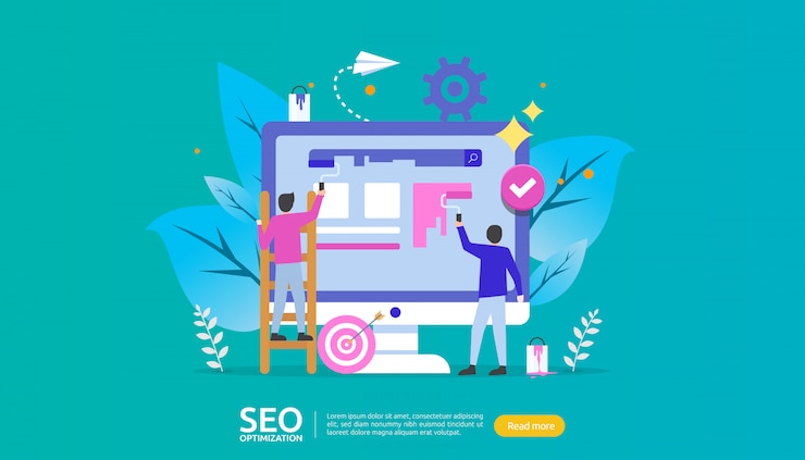 Vector seo search engine optimization concept 