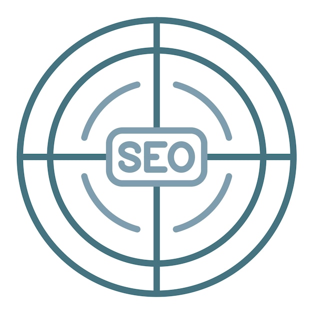 SEO Target Flat Illustration