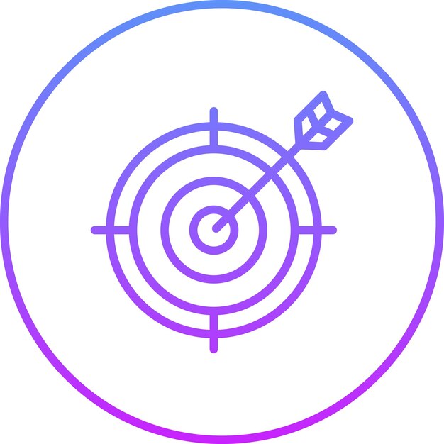 Иллюстрация икон SEO и SEM на целевом векторе SEO