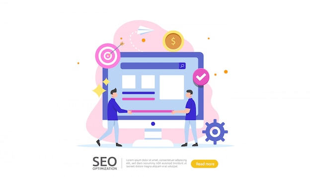 Seo zoekmachineoptimalisatieconcept