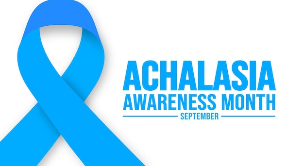 Vector september is achalasia awareness month background template holiday concept background banner