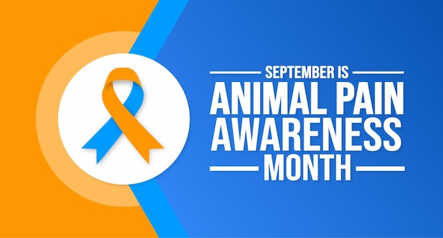 September is Animal Pain Awareness Month background template Holiday concept background banner