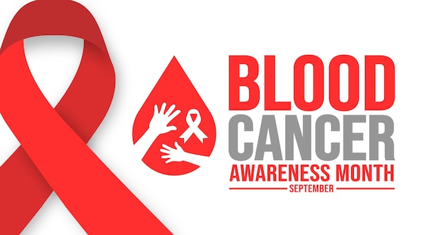 September is Blood Cancer Awareness Month background template Holiday concept background banner