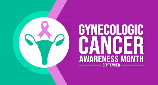 September is Gynecologic Cancer Awareness Month background template Holiday concept background