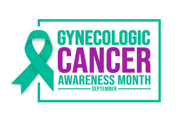 September is Gynecologic Cancer Awareness Month background template Holiday concept background