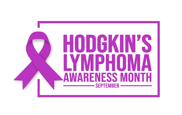 September is Hodgkins Lymfoom Awareness Month achtergrond sjabloon Vakantie concept achtergrond