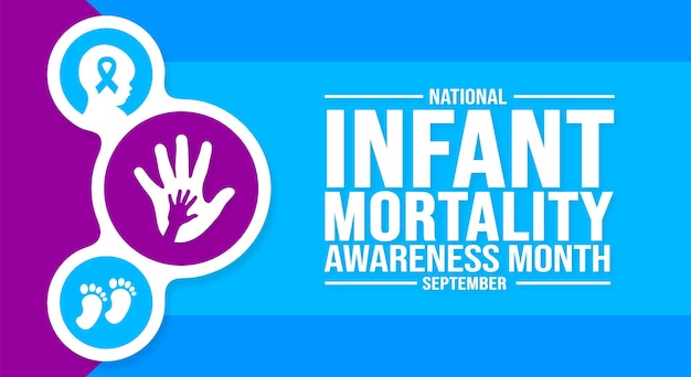 September is National Infant Mortality Awareness Month background template Holiday concept